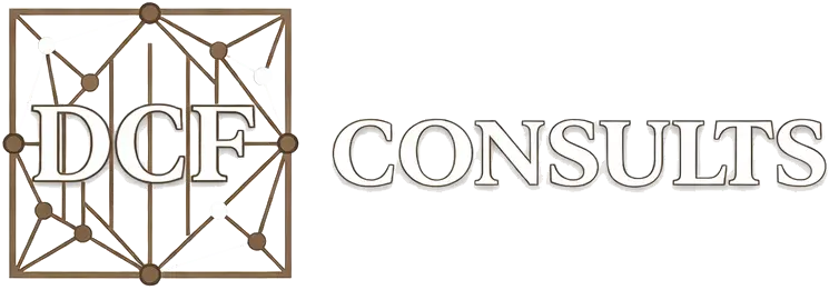 DCF Consults logo with text to the right